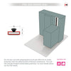 Double Fire Door Frame Kit in Sage Sky Primed MDF - Suits Double Fire Doors