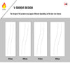 Fire Line V076-FD Fire Rated Interior Door - Premium Primed - Six Colour Options
