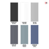 Four Sliding Maximal Wardrobe Doors & Frame Kit - V-Line® Grooved Flush Door V073/V073A - Premium Primed - Six Colour Options