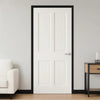 Black Premium Primed Fire Door Frame Lining Set (White Fire Seal)