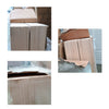 OUTLET - Contemporary Pattern 10 Oak Bifold Internal Door - Clear Glass 1981x762x35mm