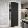 Fontaine Brushed Black Oak Internal Door