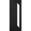 Fontaine Brushed Black Oak Internal Door  - Clear Glass