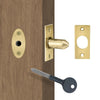 Eurospec DSB8225, Security Door Bolt & Key - Electro Brass Finish
