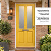 LPD Malton External Meranti Wooden Front Door - Frosted Double Glazing
