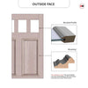 Exterior Victorian Gaskell 3L 4P Front Door and Frame - Colour and Glass Options