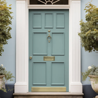 Image: External Victorian Gaskell Made to Measure Panelled Front Door - 45mm Thick - Seven Colour Options - 7 Panels