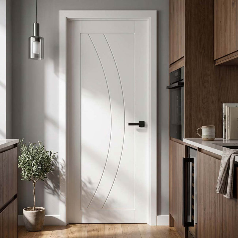 Girona White Primed Flush Internal Door - 1/2 Hour Fire Rated