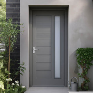 Image: Goodwood External Oak Front Door - Frosted Double Glazing - Colour Options