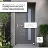 Goodwood External Oak Front Door - Frosted Double Glazing - Colour Options