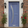 Harrow Hardwood Front Door - Frosted Clear Toughened Double Glazing - Colour Options