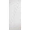 Top Mounted Stainless Steel Sliding Track & Door - Hastings Flush Door - White Primed