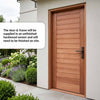 Hayes Flush External Hardwood Front Door and Frame Set