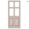 Exterior Colonial Made to Measure Front Door - 45mm Thick - Seven Colour Options - Toughened Double Glazing - 4 Pane 2 panel
