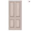 Exterior Colonial Made to Measure 4 Panel Front Door - 57mm Thick - Seven Colour Options