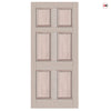 Exterior Colonial Made to Measure 6 Panel Front Door - 45mm Thick - Six Colour Options