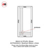 Sirius Tubular Stainless Steel Track & Solid Wood Door - Eco-Urban® Irvine 9 Panel Door DD6434 - 6 Colour Options