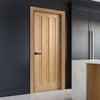 EasiKit Internal Door and Frame Kit - Idaho 3 Panel Oak Internal Door