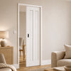 Idaho Panel Single Evokit Pocket Door - White Primed