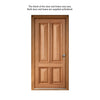 Islington 4 Panel Exterior Hardwood Front Door and Frame Set with Fittings