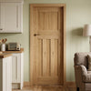 J B Kind Rustic Oak 1930 DX Shaker Internal Door - Prefinished