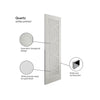 JB Kind Shaker Quartz Internal Door - White Primed