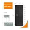 JB Kind Industrial Plaza Black Internal Door - Prefinished
