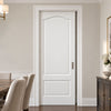 Kent 2 Panel Single Evokit Pocket Door - White Primed