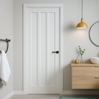 Image: Kielder Lightly Grained Internal PVC Door - Suitable for Bathrooms