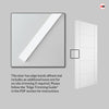 Fire Rated Internal Door - Ladded White Door - Laminated - Prefinished