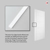 Ladder White Door - Laminated - Prefinished