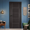 Laminate Vancouver Dark Grey Fire Internal Door - 1/2 Hour Fire Rated - Prefinished