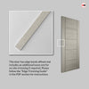 Fire Rated Internal Door - Ladder Light Grey Door - Laminated - Prefinished