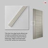 Ladder Light Grey Door - Laminated - Prefinished