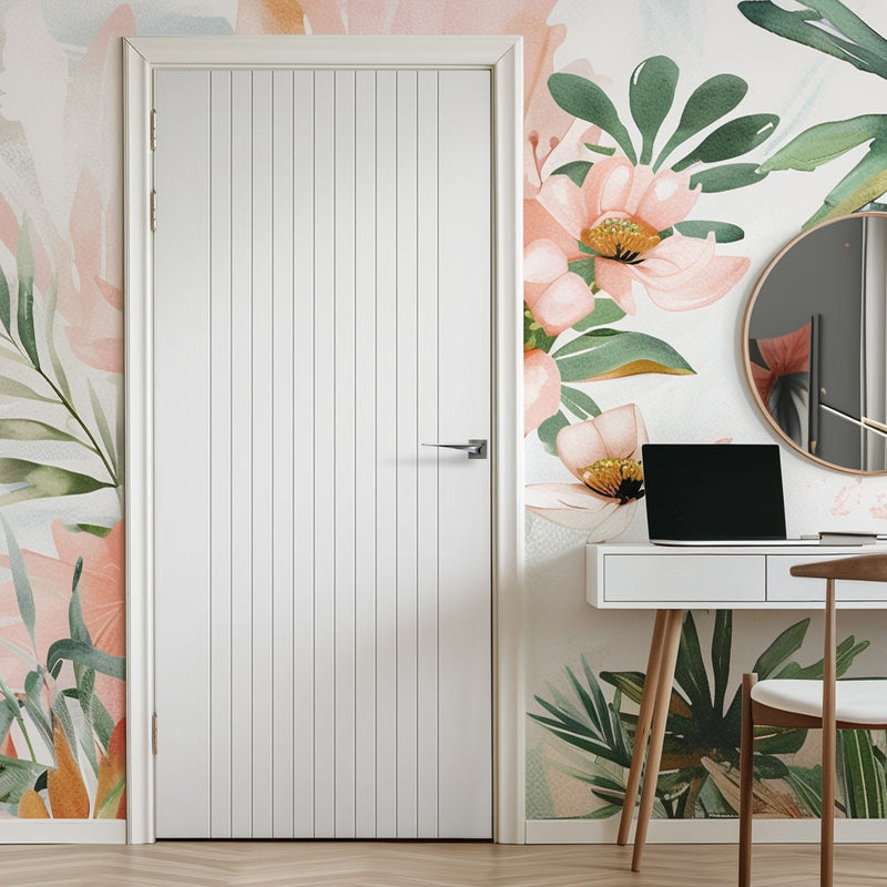 Fire Rated Internal Door - Sydney White Door - Laminated - Prefinished