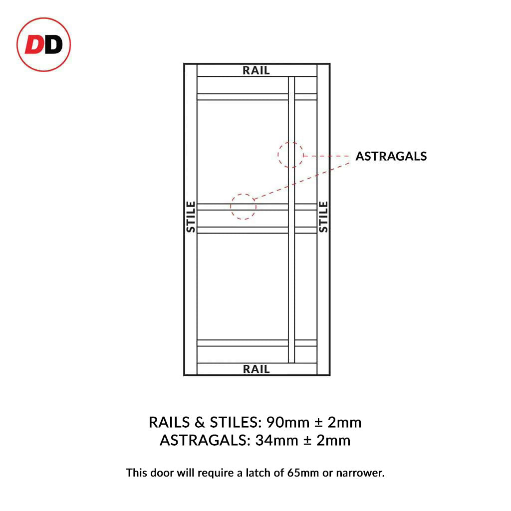 Eco-urban rails & stiles sizes diagram