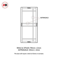 Eco-urban rails & stiles sizes diagram