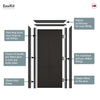 EasiKit Internal Door and Frame Kit - Liberty 4 Panel Black Primed Internal Door - Unfinished