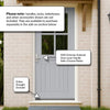 Oak Cottage Door 4L - Clear Double Glazing - Colour Options