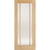 Lincoln 3 Pane Oak Internal Door - Clear Glass - Prefinished