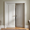 Lincoln 3 Panel Internal Door Pair - White Primed