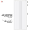 Galeria Panel Solid Wood Internal Door UK Made  DD0102P - Cloud White Premium Primed - Urban Lite® Bespoke Sizes