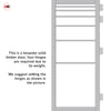 Revella Solid Wood Internal Door Pair UK Made DD0111F Frosted Glass - Mist Grey Premium Primed - Urban Lite® Bespoke Sizes