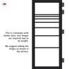 Amoo Solid Wood Internal Door Pair UK Made DD0112F Frosted Glass - Shadow Black Premium Primed - Urban Lite® Bespoke Sizes