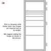 Amoo Solid Wood Internal Door Pair UK Made DD0112F Frosted Glass - Mist Grey Premium Primed - Urban Lite® Bespoke Sizes