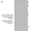 Lerens Panel Solid Wood Internal Door Pair UK Made DD0117P - Mist Grey Premium Primed - Urban Lite® Bespoke Sizes