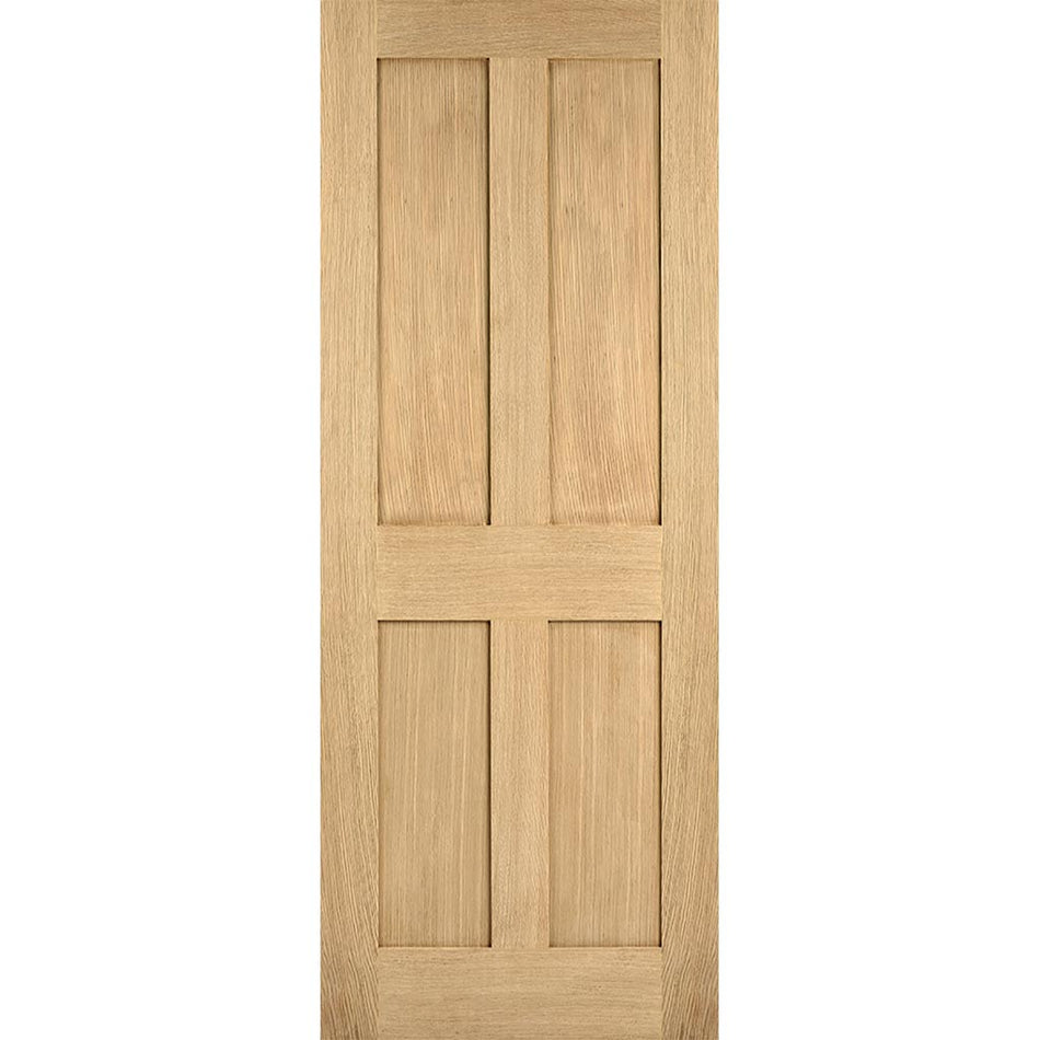EasiKit Internal Door and Frame Kit - London 4 Panel Oak Internal Door