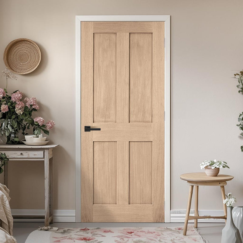 London Oak Panel Internal Door - Prefinished