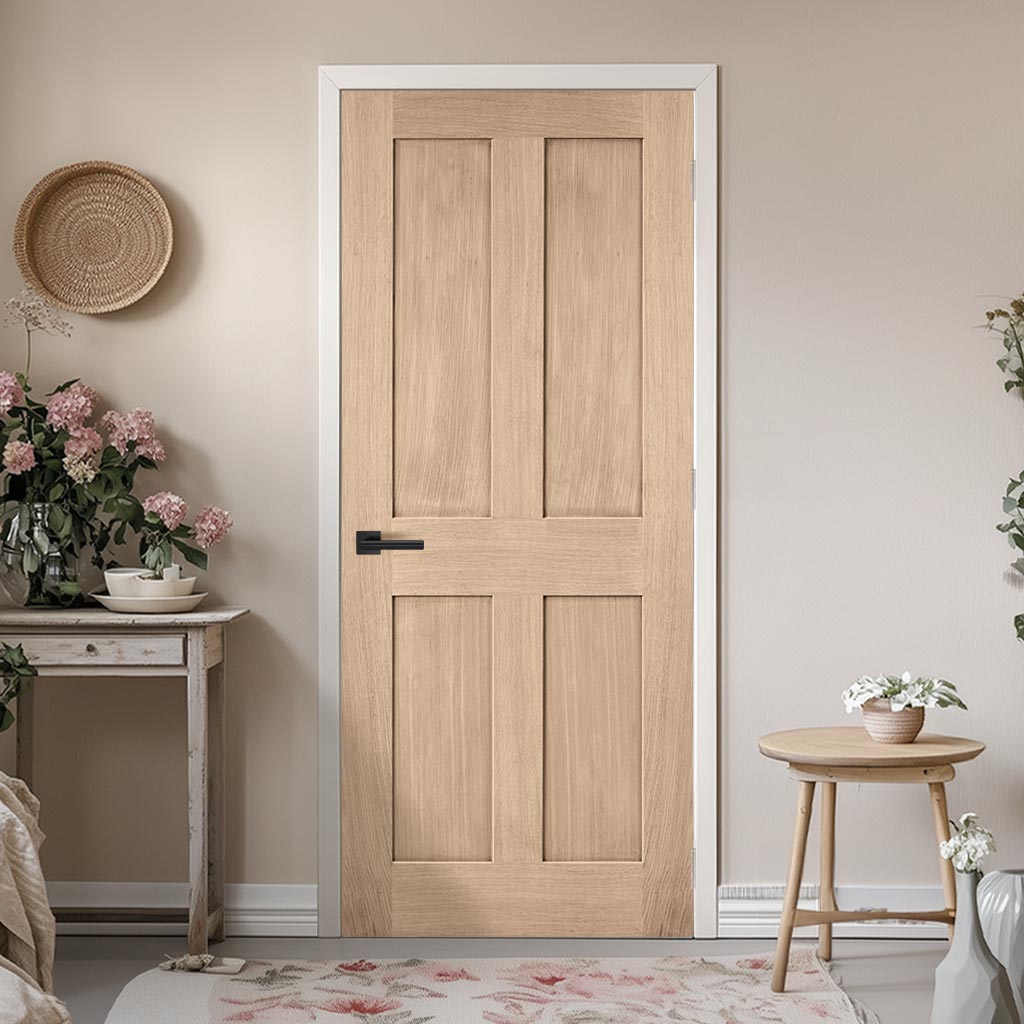 London Oak Panel Internal Door - Prefinished