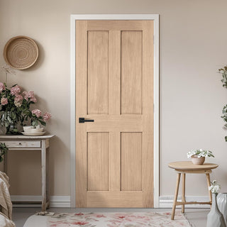 Image: London Oak Door - 1/2 Hour Fire Rated - Prefinished